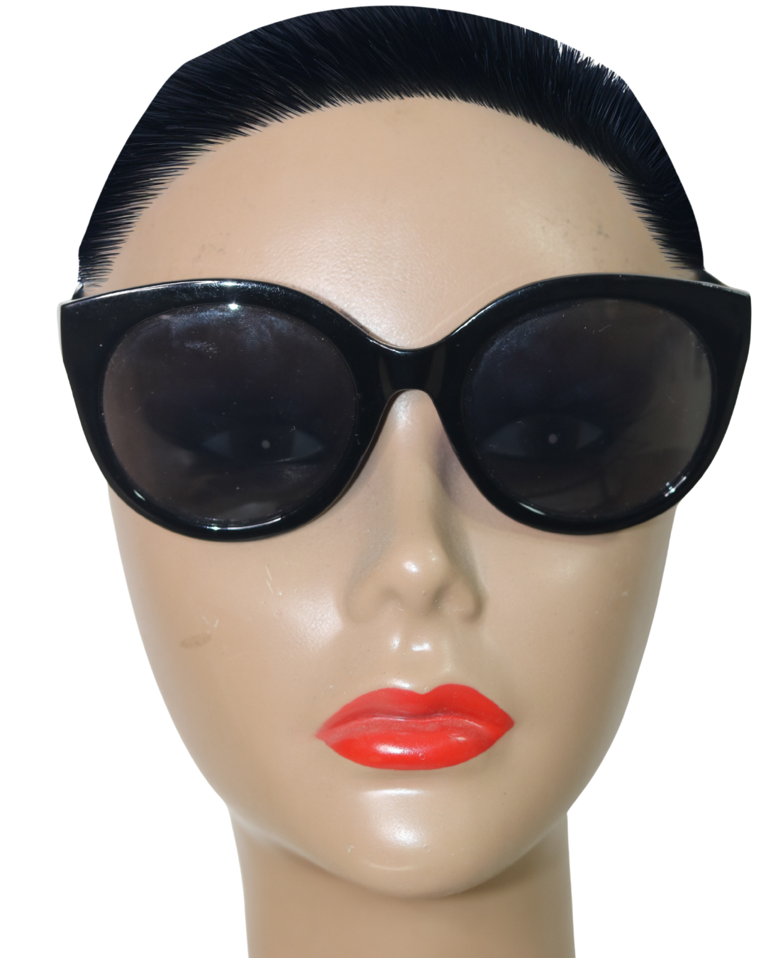 Oversized Black Cat-Eye Sunglasses