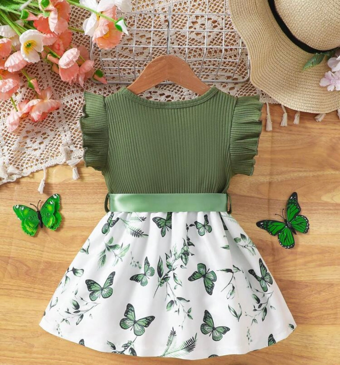 FLUTTERING FUN BABY DRESS (SHEIN KIDS)