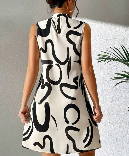 SHEIN Abstract Print Dress