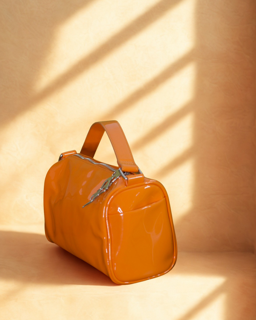 Sunburst Patent Bowler Bag (Thrift)