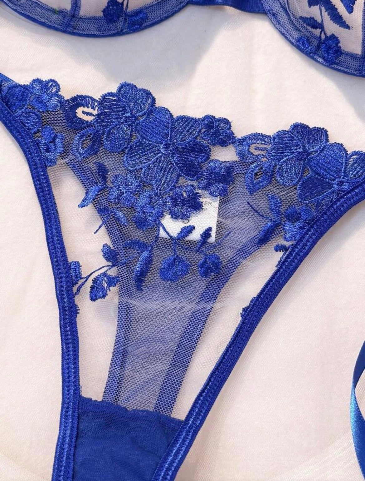 The Garcelle Embroidered Lace Lingerie Set