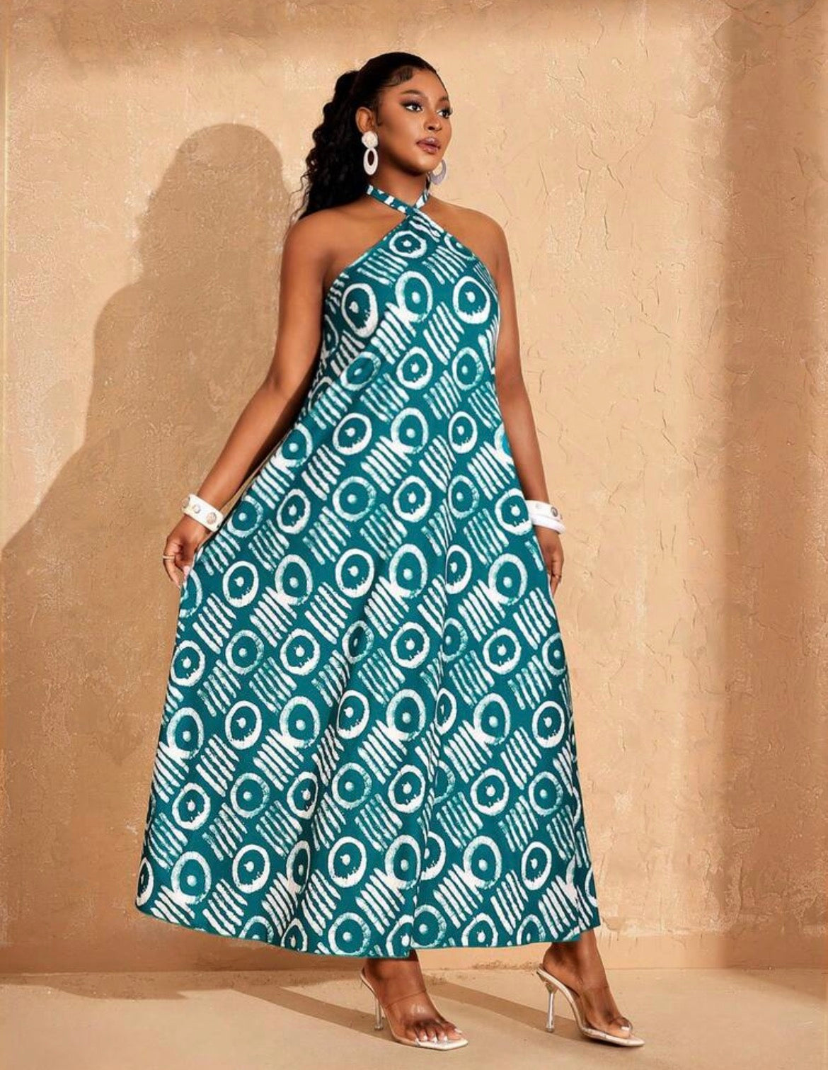 Emerald Breeze Maxi Dress