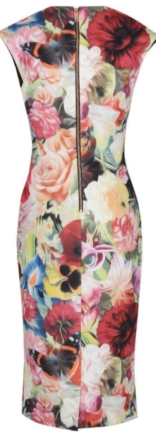 Midnight Bloom Ted Baker Midi Dress