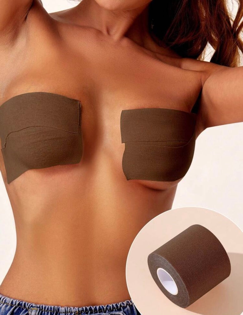 Waterproof Breast Lift Tape Set – Black & Brown