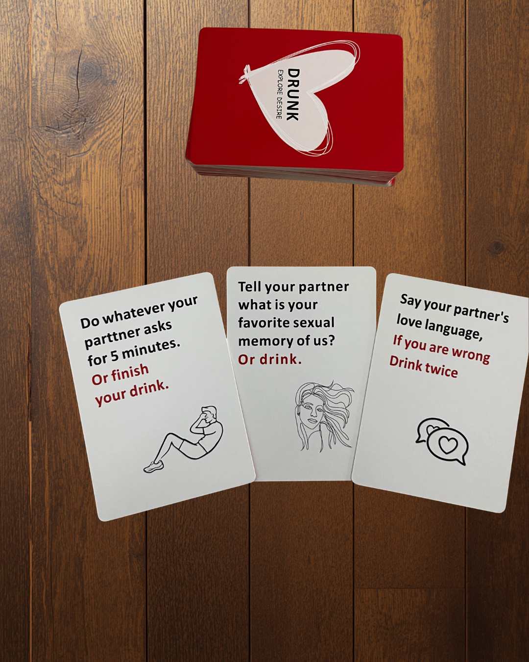 Date Deck Drunk – Couples Drinking Card Game