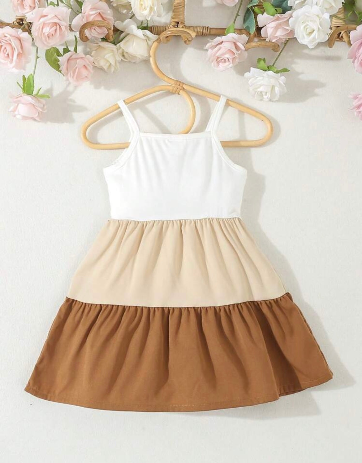 3 TONE RUFFLE SUNDRESS (SHEIN KIDS)