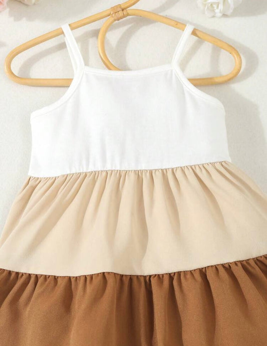 3 TONE RUFFLE SUNDRESS (SHEIN KIDS)