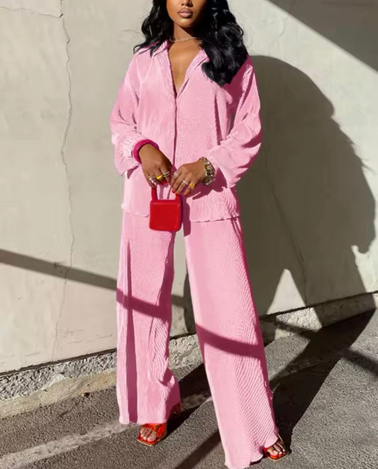 PLEATED LOUNGE CO-ORD SET