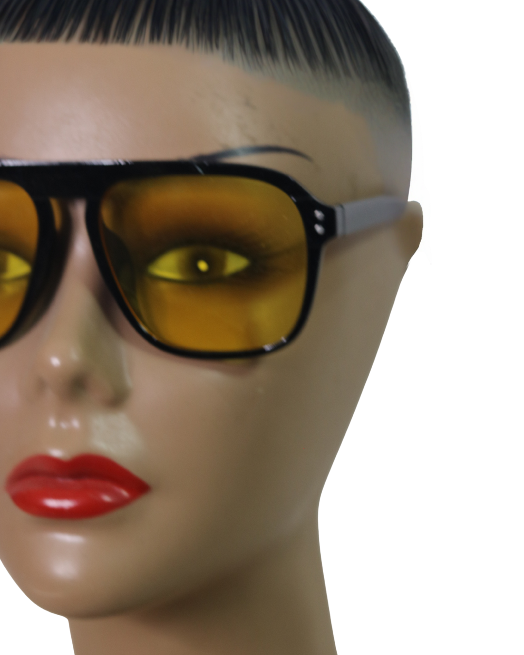Bold Aviator-Style Sunglasses with Striking Yellow Lenses