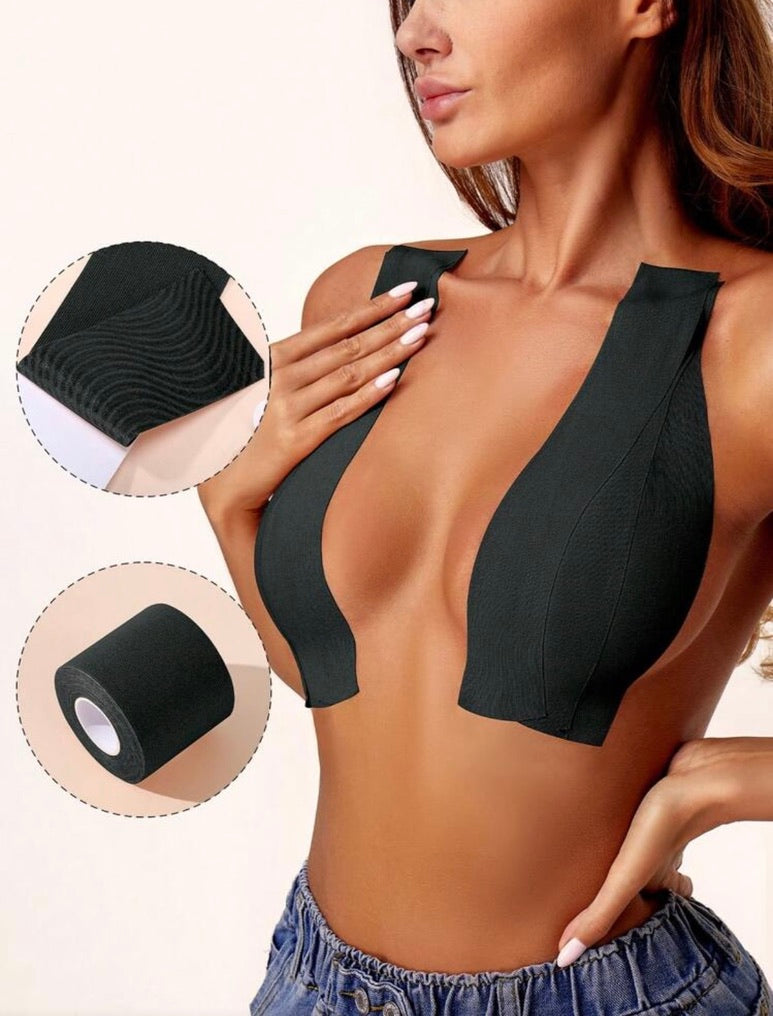 Waterproof Breast Lift Tape Set – Black & Brown