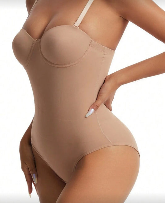 SHEIN Seamless Sculpting Bodysuit – Fawn