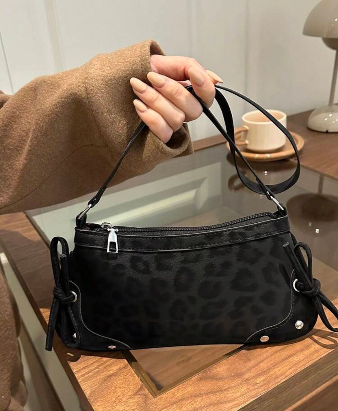 Midnight Leopard Bag