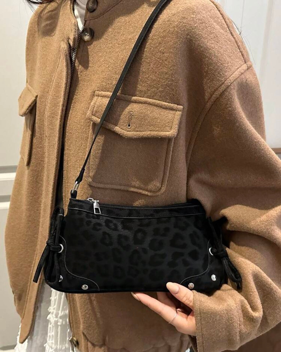 Midnight Leopard Bag