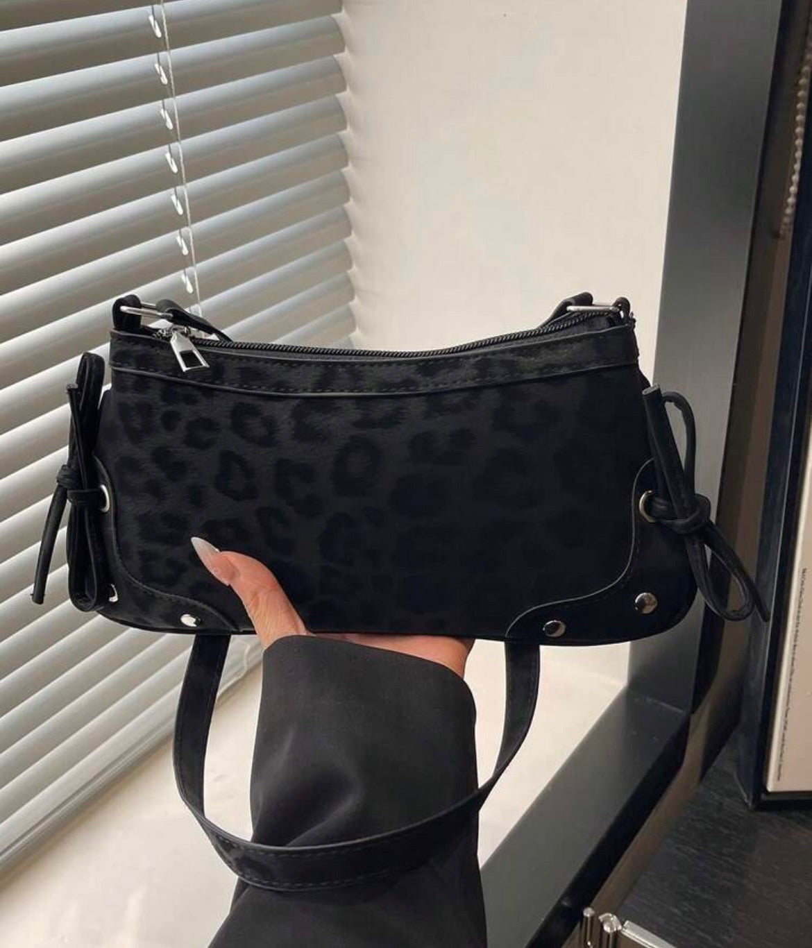 Midnight Leopard Bag