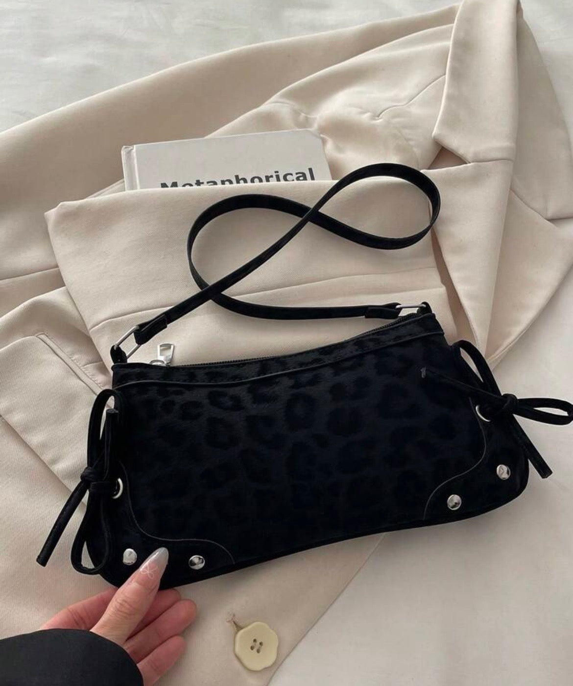 Midnight Leopard Bag