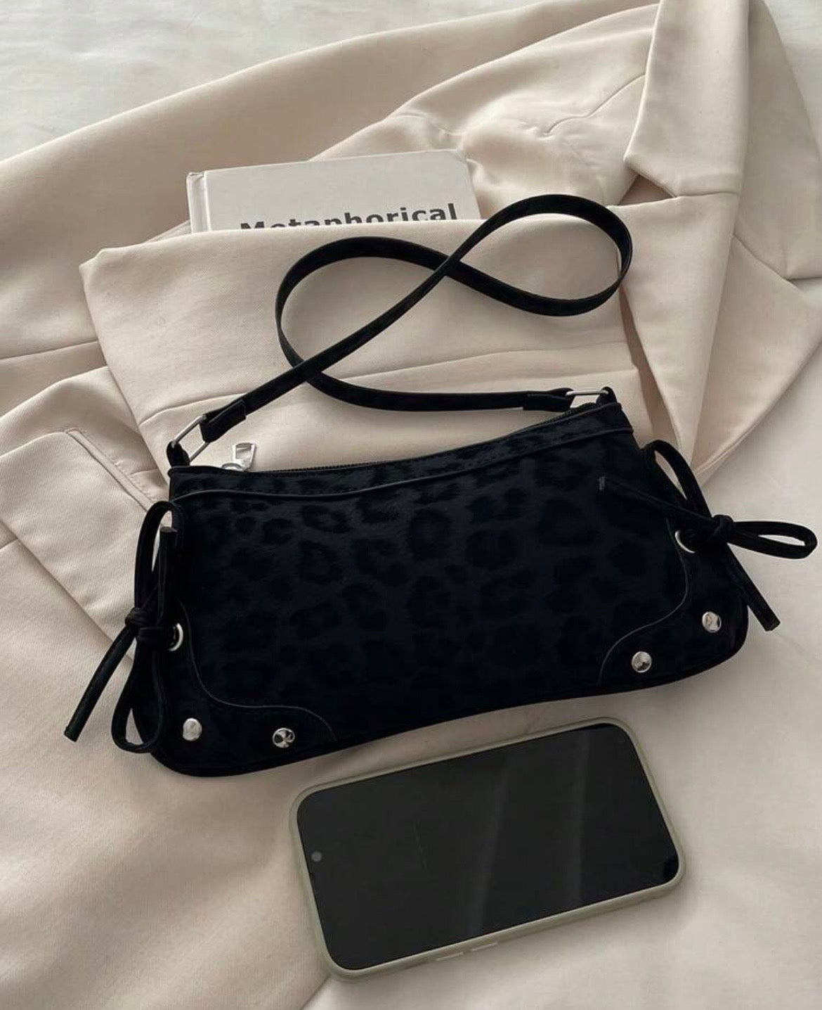 Midnight Leopard Bag