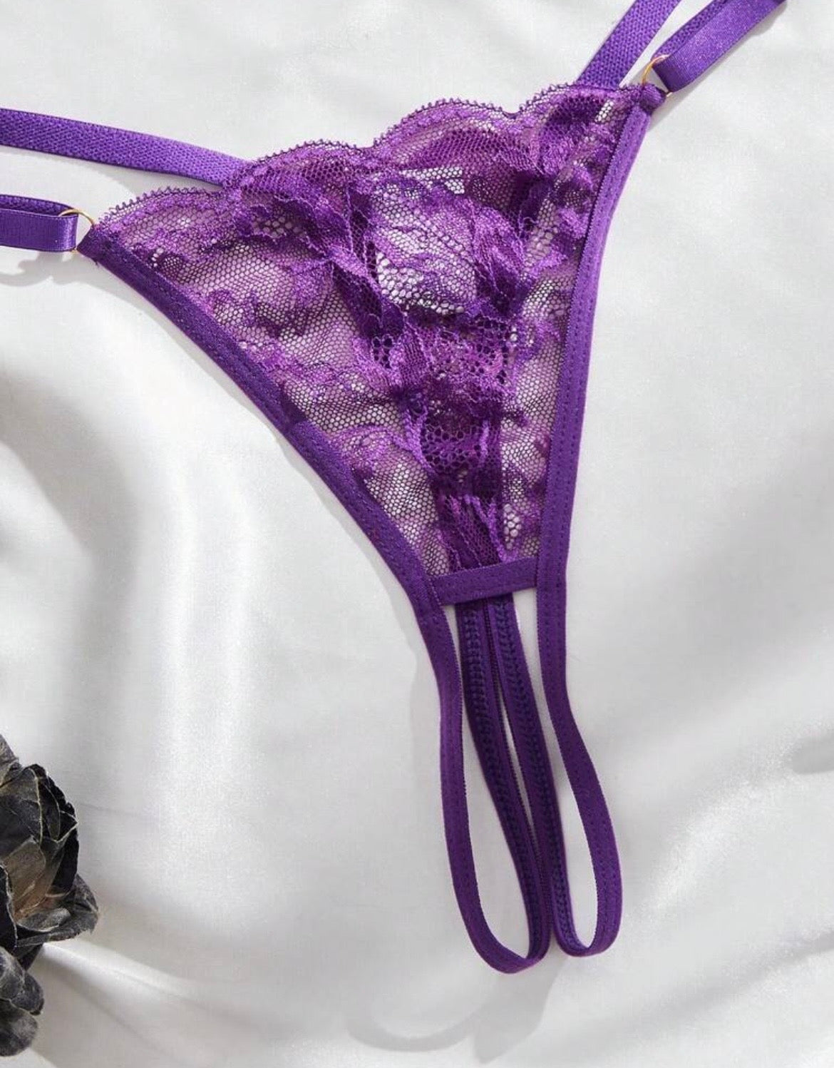 Violet Desire Lace Set