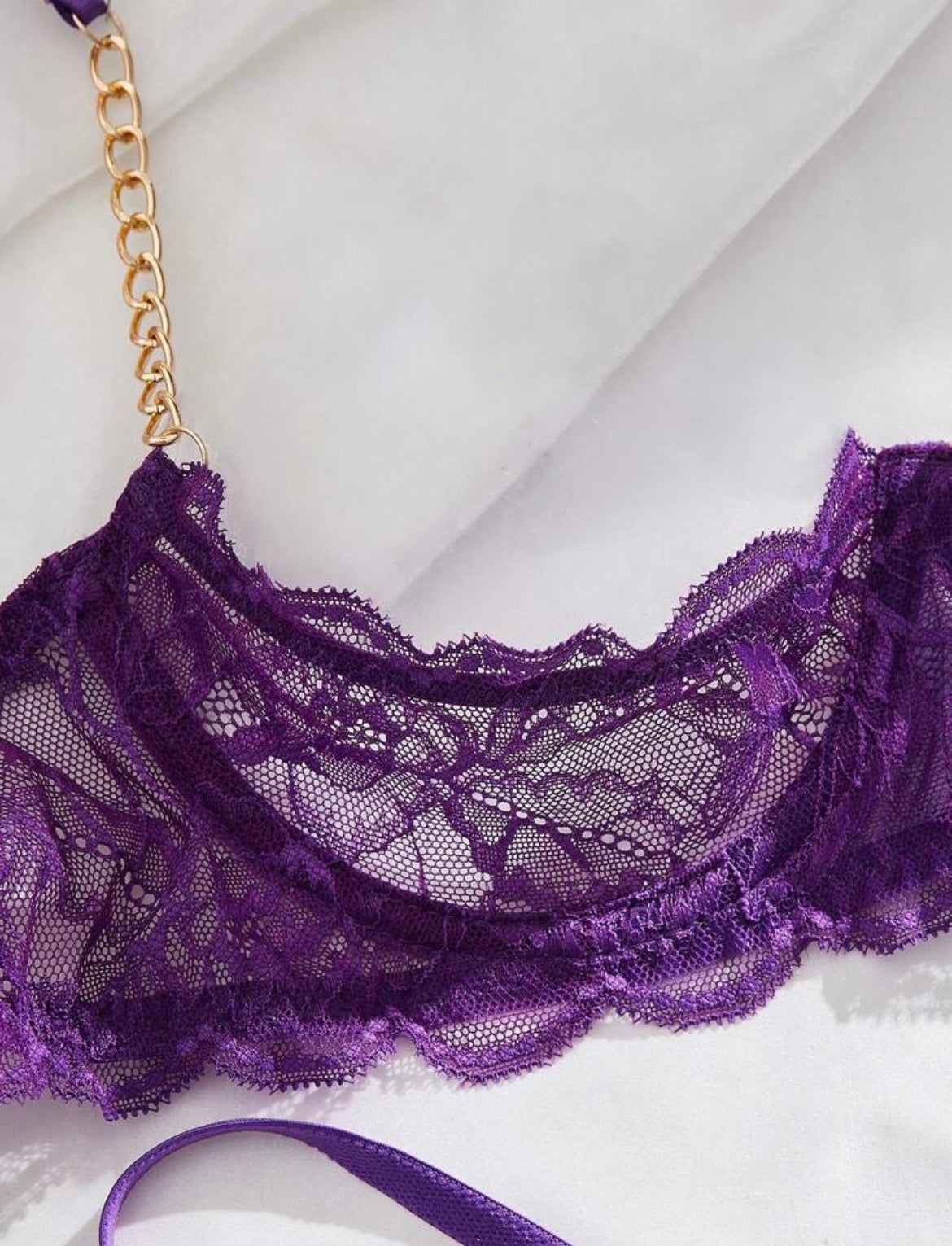 Violet Desire Lace Set