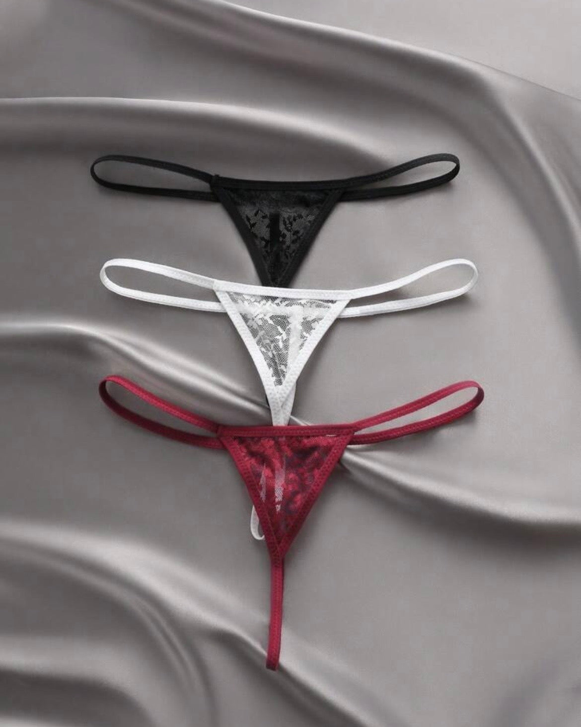 Amour Floral Lace Thong Set (3-Pack)