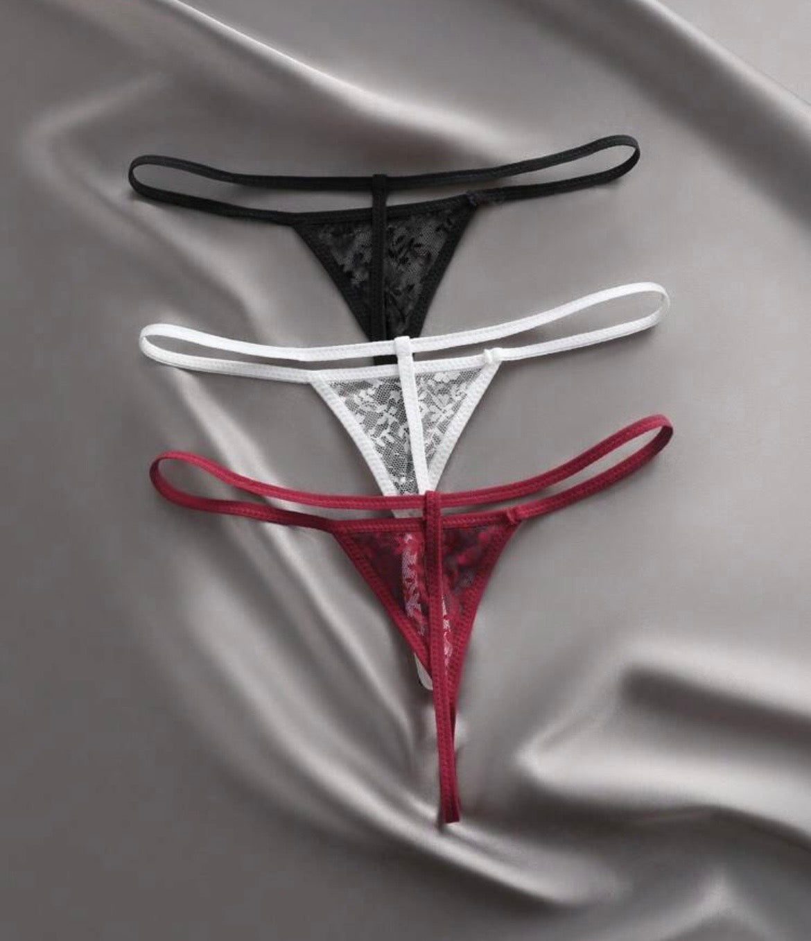 Amour Floral Lace Thong Set (3-Pack)