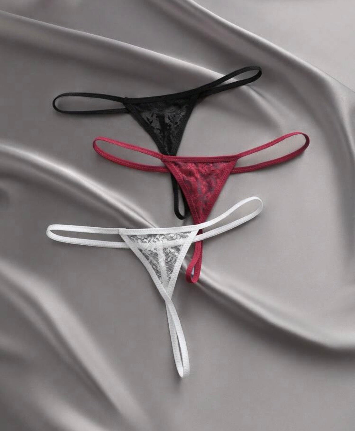 Amour Floral Lace Thong Set (3-Pack)