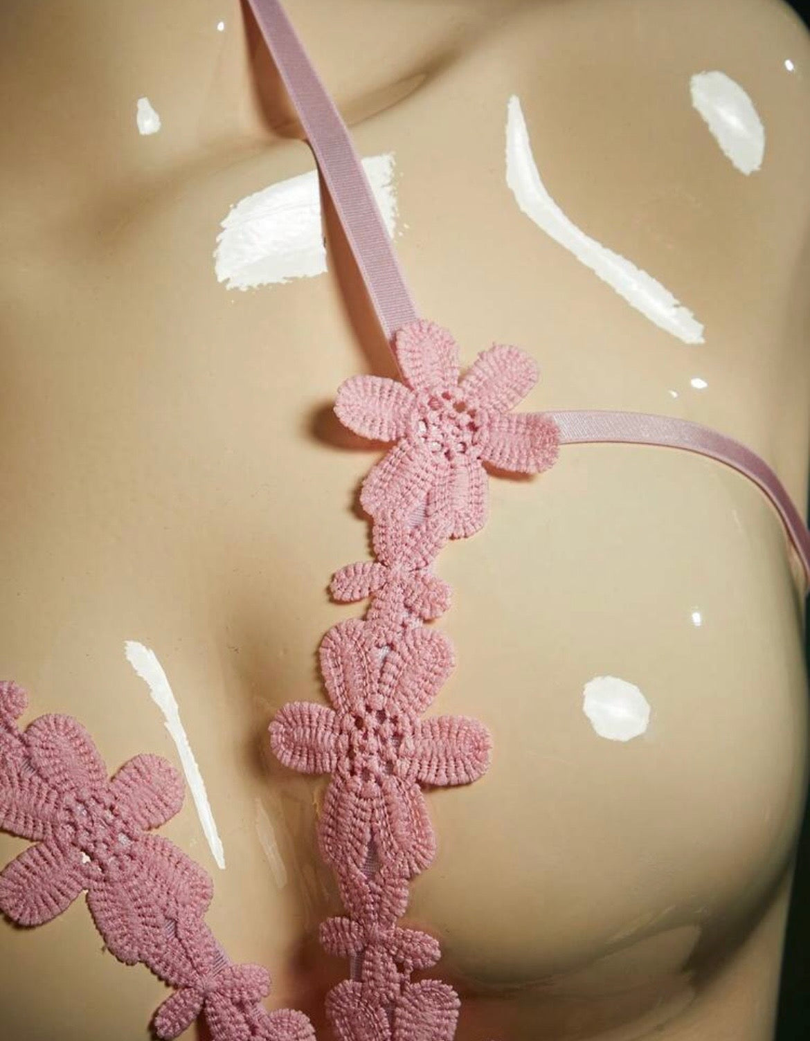 The Luann Floral Appliqué Teddy Set
