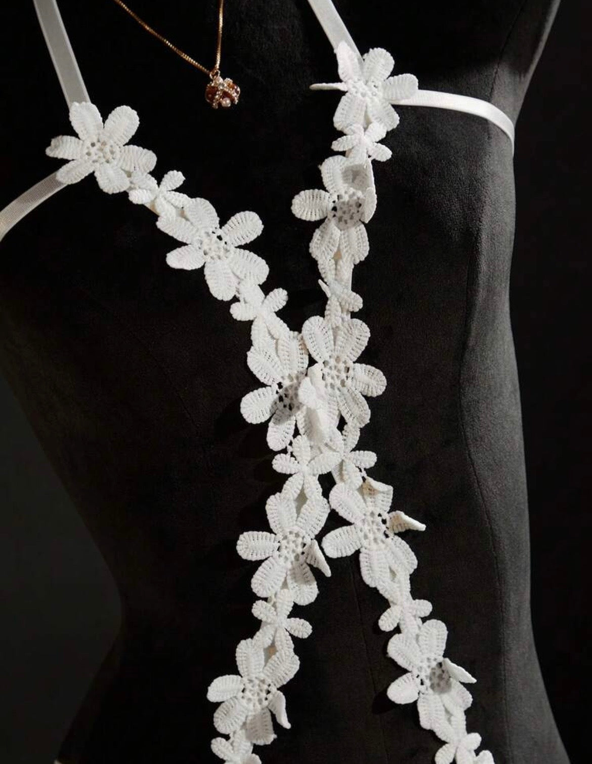 The Luann Floral Appliqué Teddy Set