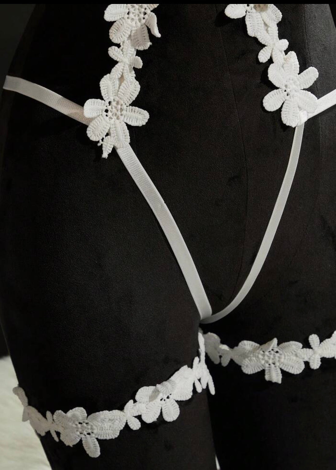 The Luann Floral Appliqué Teddy Set