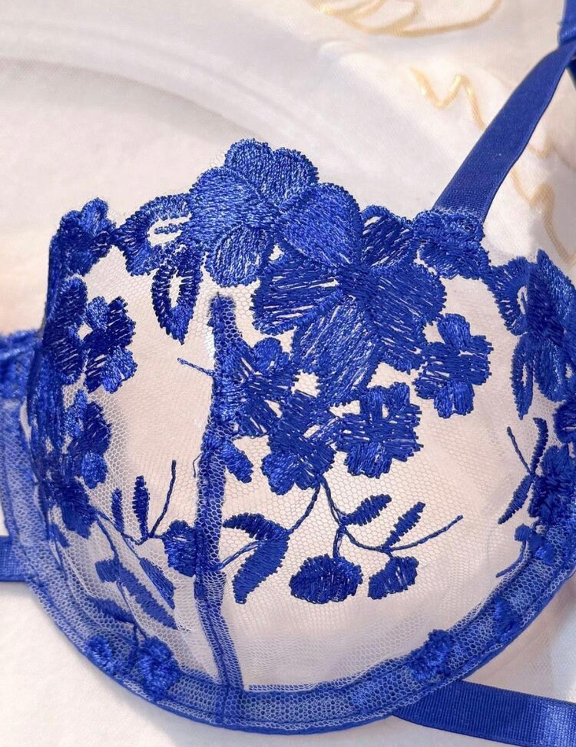The Garcelle Embroidered Lace Lingerie Set
