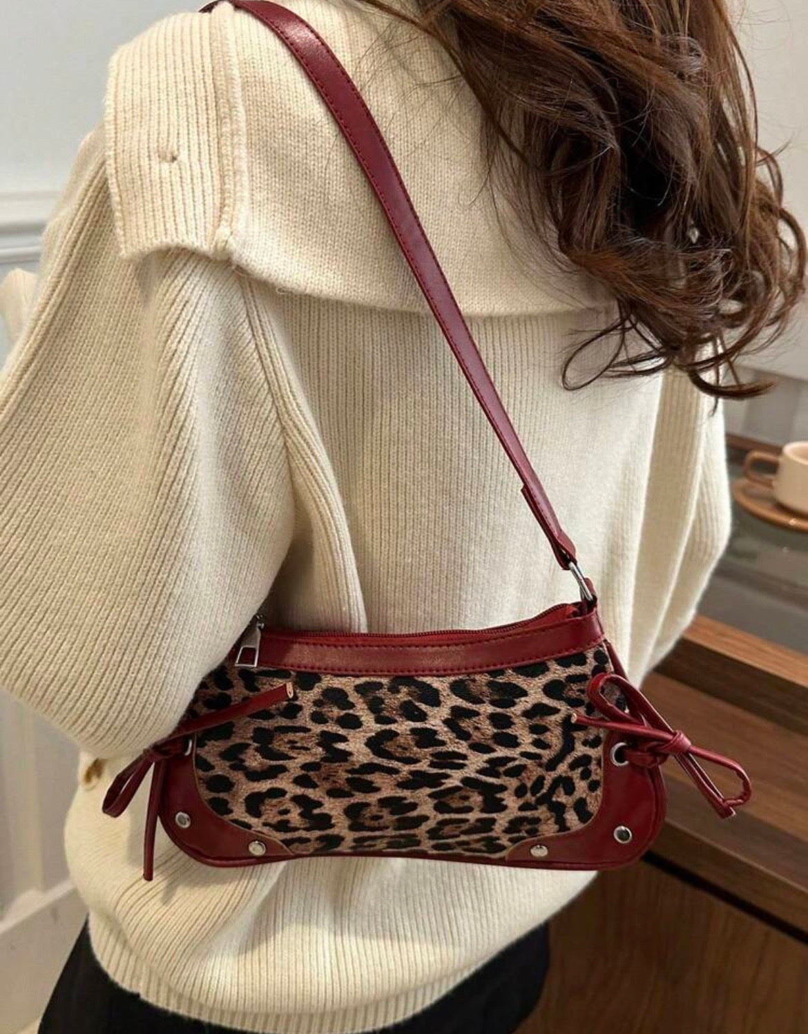 The Roxy Leopard Shoulder Bag