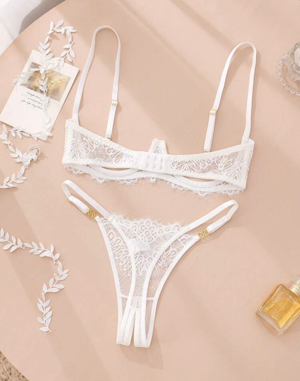 The Teresa Eyelash Lace Lingerie Set