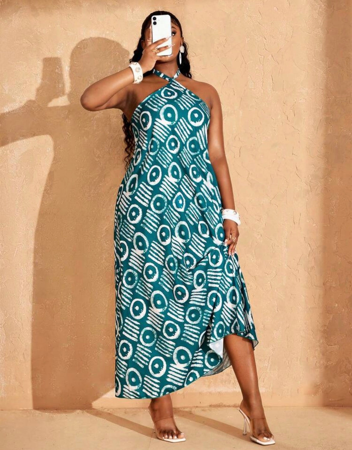 Emerald Breeze Maxi Dress