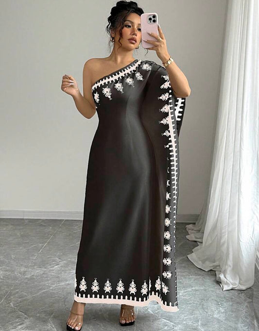 Athena Cape-Sleeve Maxi