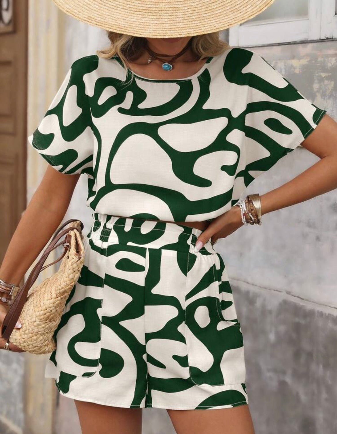 Capri Abstract Two-Piece Set