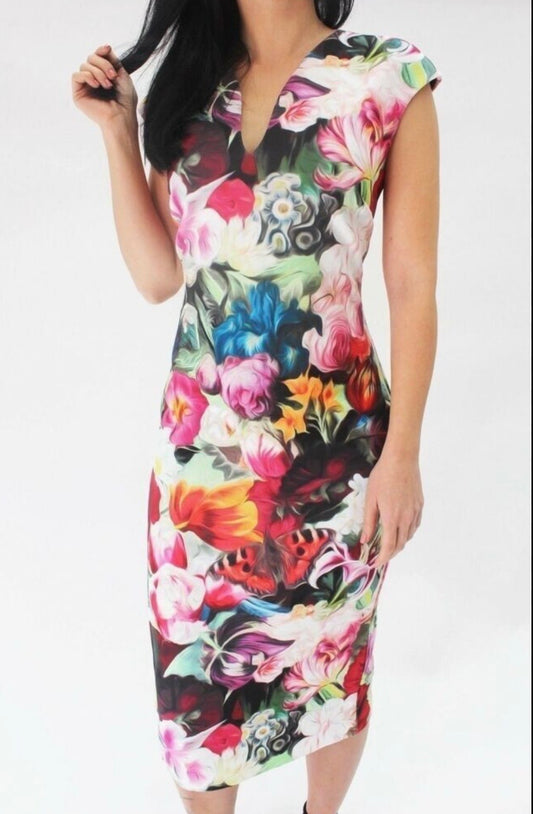 Midnight Bloom Ted Baker Midi Dress
